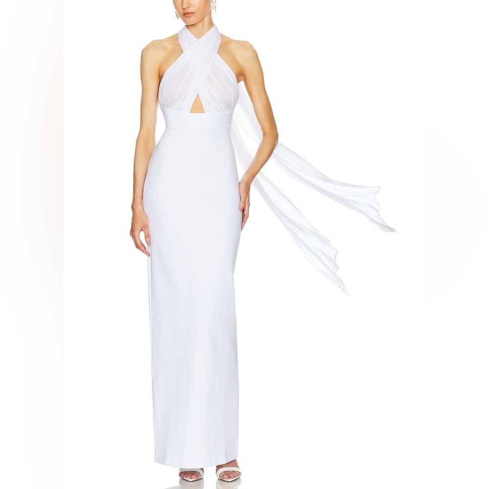 HELSA AMBER DRESS in WHITE sz XS